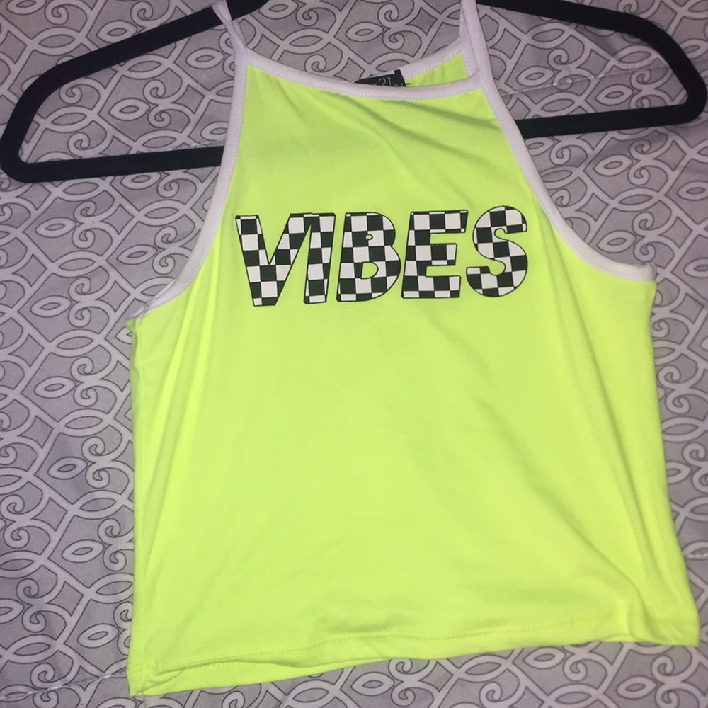 2/$5 Bright yellow crop top